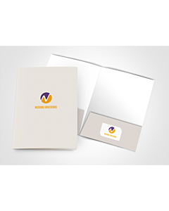 130Lb Uncoated Cover Presentation Folder