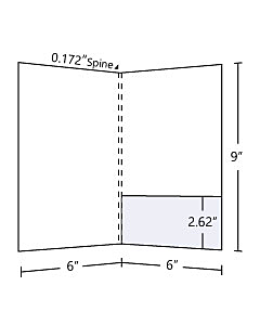 6x9 Pocket Folder with 2.62 inch glued pocket